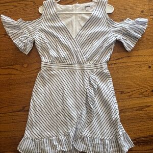 Bb Dakota sun dress with cold shoulder cutouts
